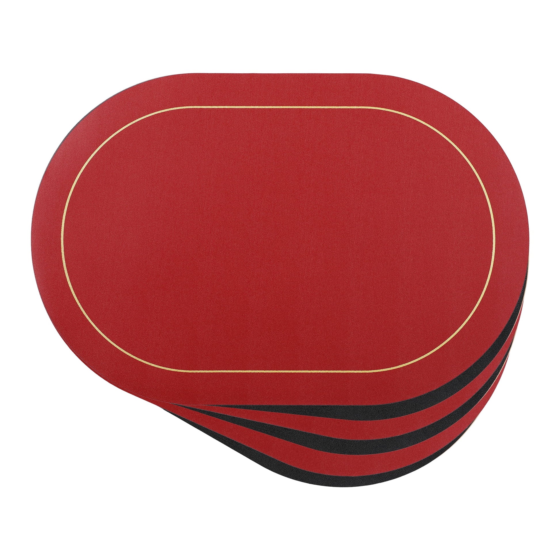 Unique Bargains Faux Leather Placemats for Kitchen Washable Table Placemats 6pk Brown Gray