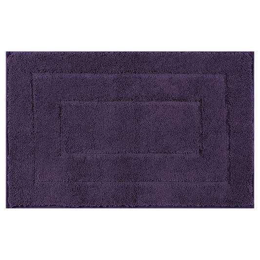 Unique Bargains Geometry Bathroom Rug Mat Absorbent Non-Slip Bath Rugs Purple 16" x 24"