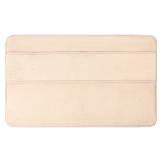 Unique Bargains Memory Foam Absorbent Non Slip Bath Rug Khaki 16" x 24"