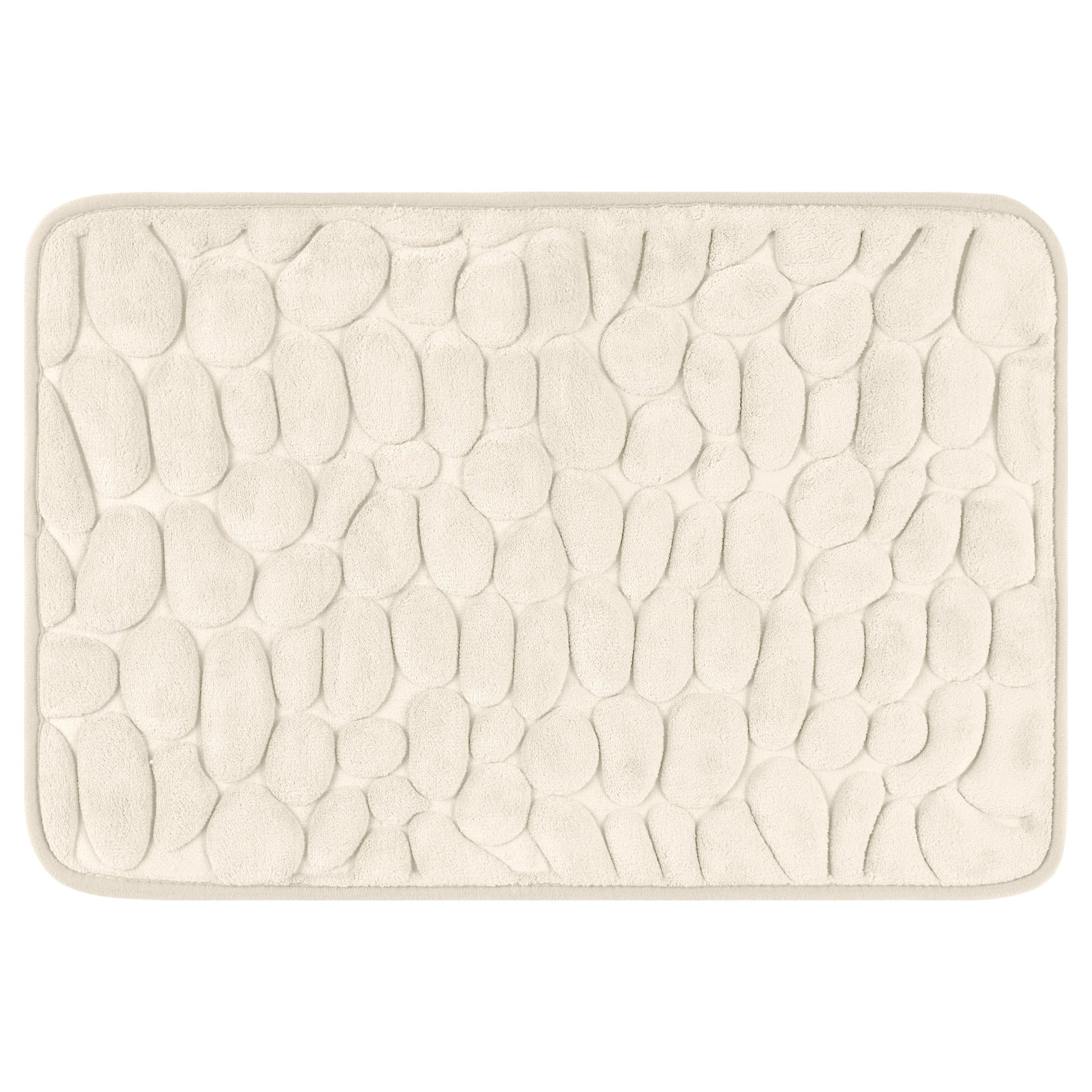 Unique Bargains Memory Foam Bathroom Rugs Ultra Soft Bath Mat Quick Dry Bath Carpet Rug Khaki 20"x32"