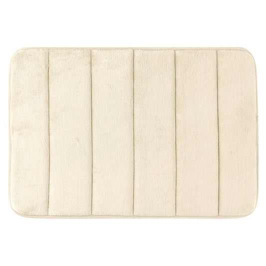 Unique Bargains Non Slip Bathroom Rug Soft Bathroom Mat Quick Dry Anti Skid Bath Rugs Khaki 20"x32"