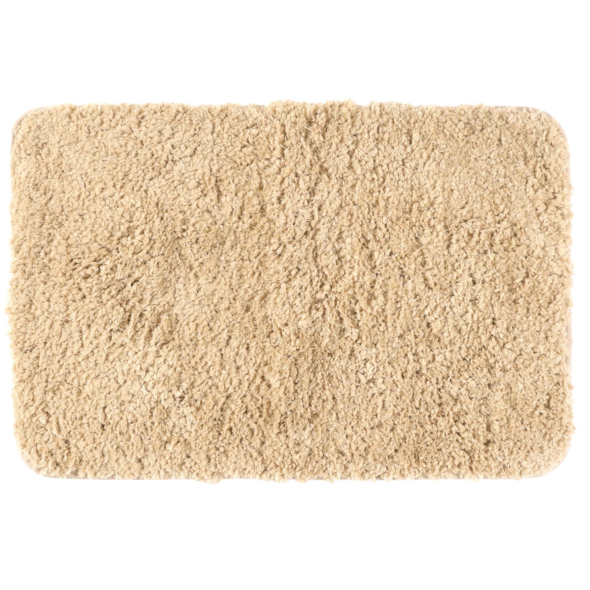 Unique Bargains Non-Slip Thick Microfiber Soft Plush Bathroom Mat Quick Dry Bath Rug Khaki 20"x32"