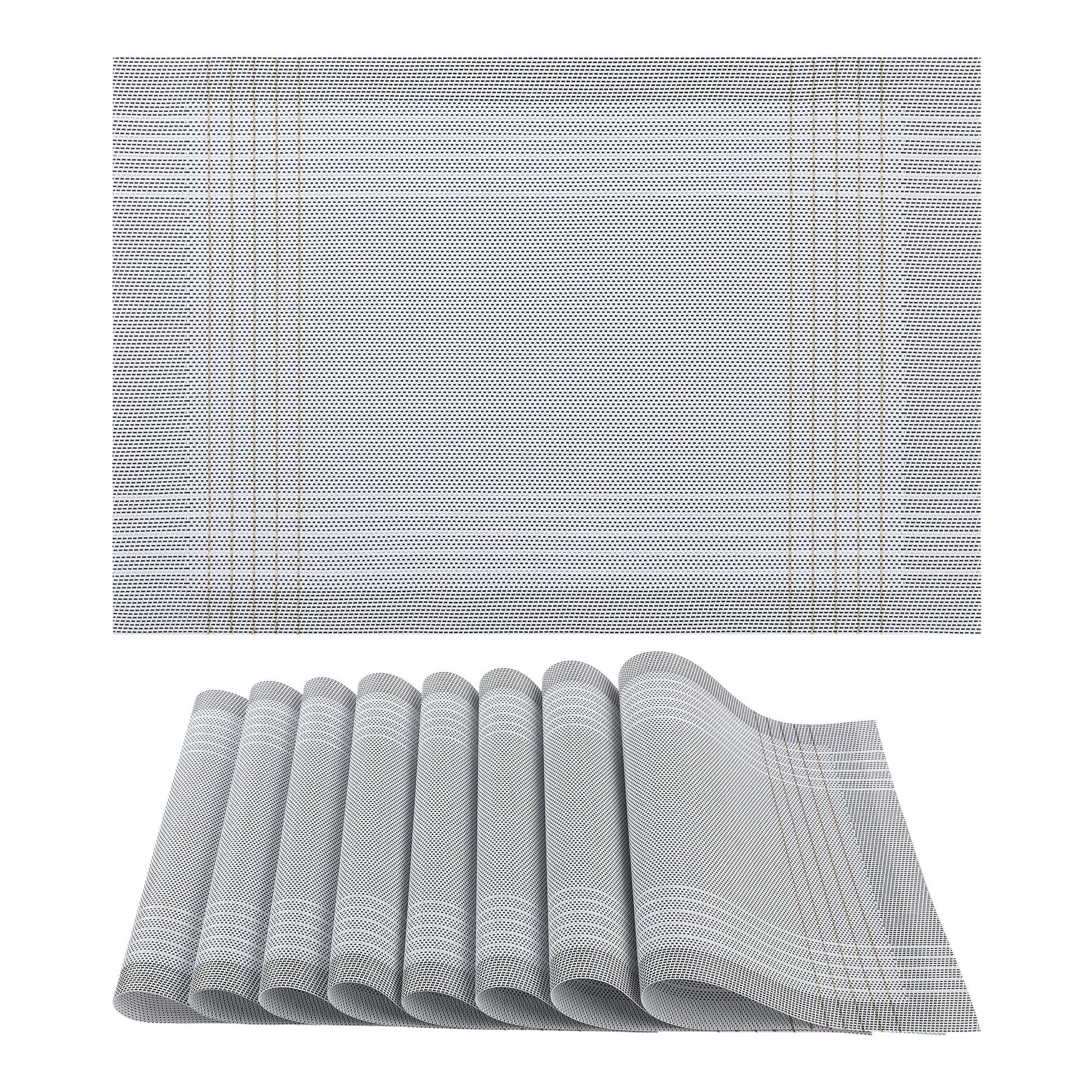 Unique Bargains Juego de 8 Manteles Individuales para Mesa de Comedor DecoraciÃ³n Interior Tapete de Cocina CafÃ©
