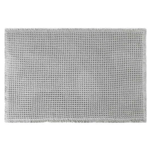 Unique Bargains Soft Absorbent Washable Thick Bath Rugs Grey 24" x 36"