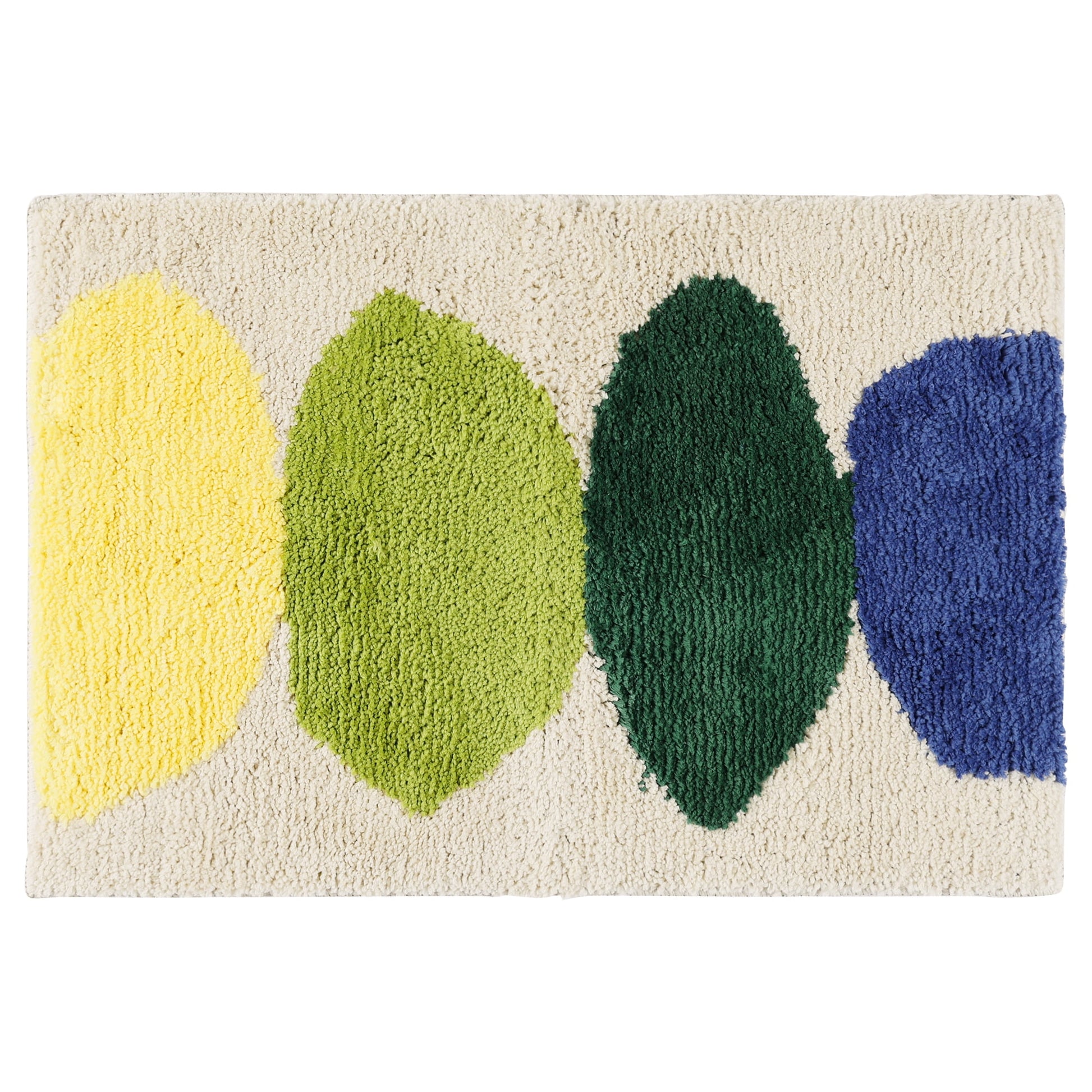 Unique Bargains Soft Plush Non-Slip Printing Mat Quick Dry for Bathroom Floor Beige 20"x32"