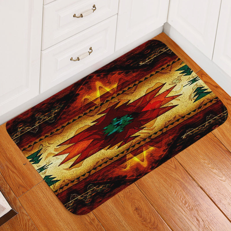 United Tribes Brown Design Native American Doormat