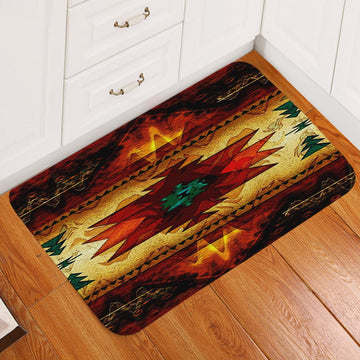 United Tribes Brown Design Native American Doormat