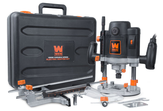 WEN 15-Amp Variable Speed Plunge Woodworking Router with Case, RT6033