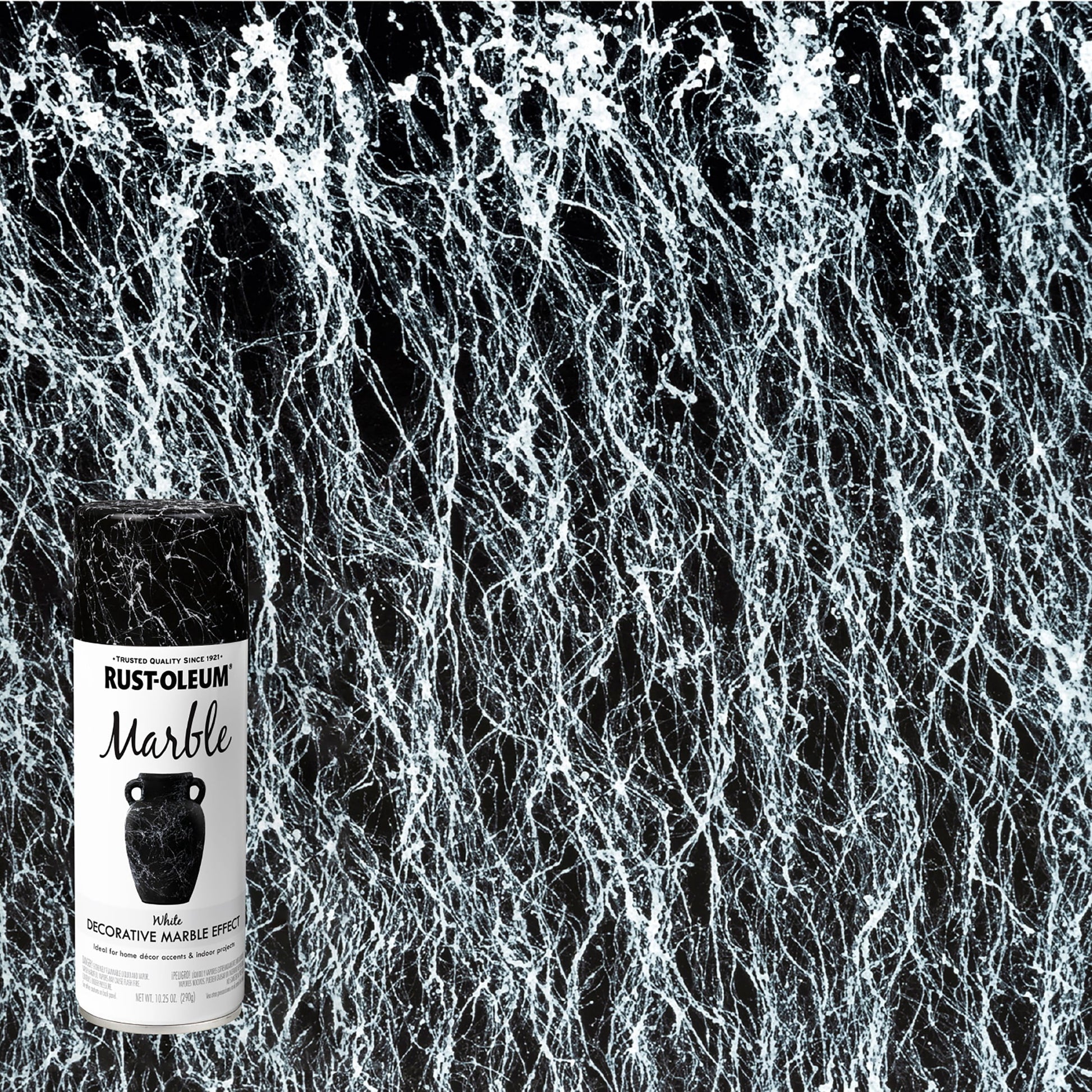 White, Rust-Oleum Marble Spray Paint-372487, 10.25 oz