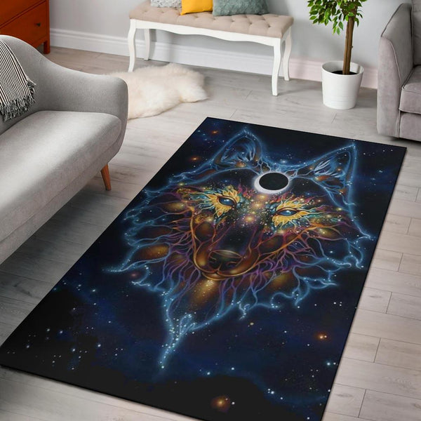 Wolf Galaxy Native American Design Area Rug no link