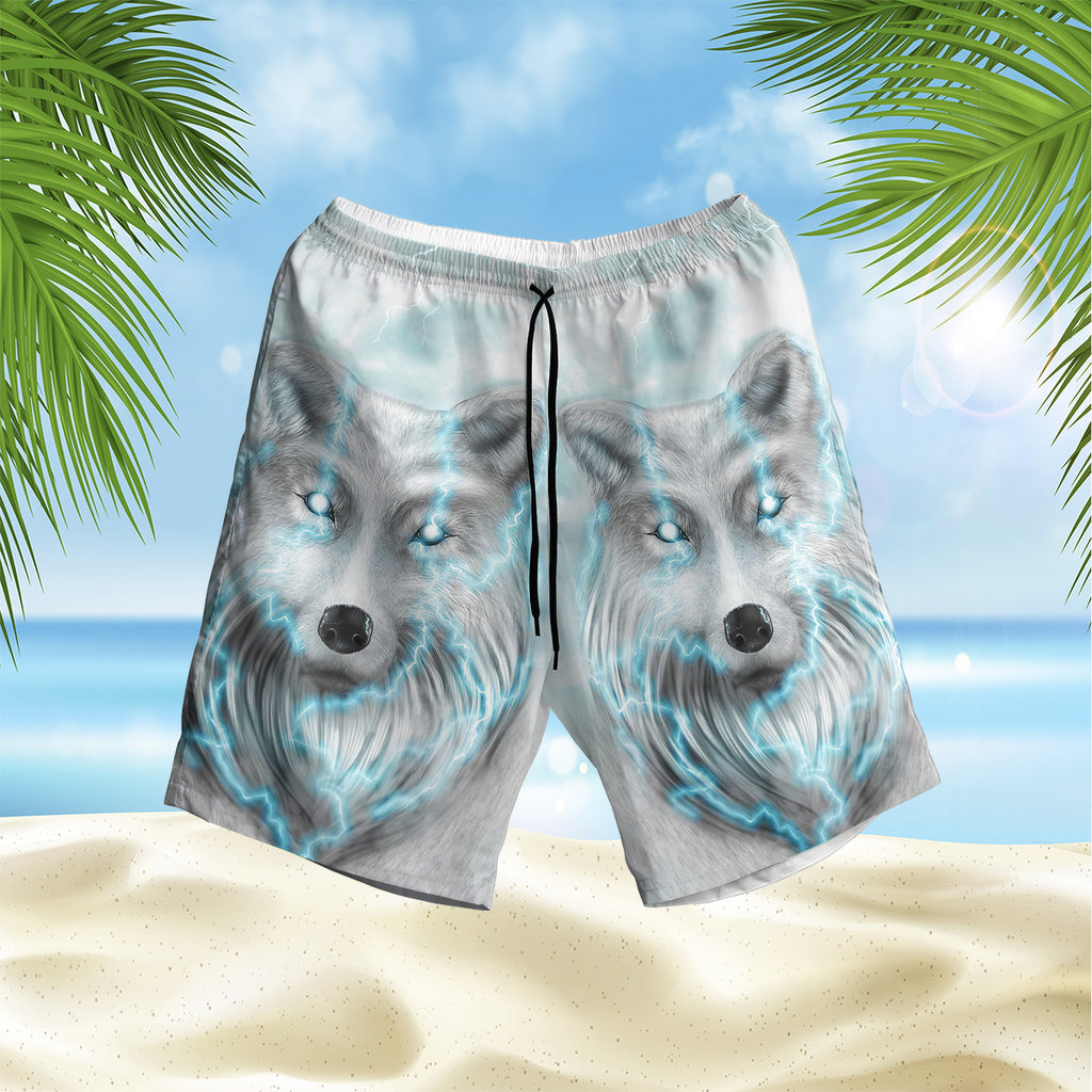 Wolf Thunder Hawaiian Shorts
