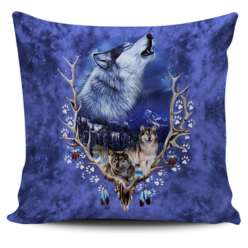Wolve Native American Pillow Covers