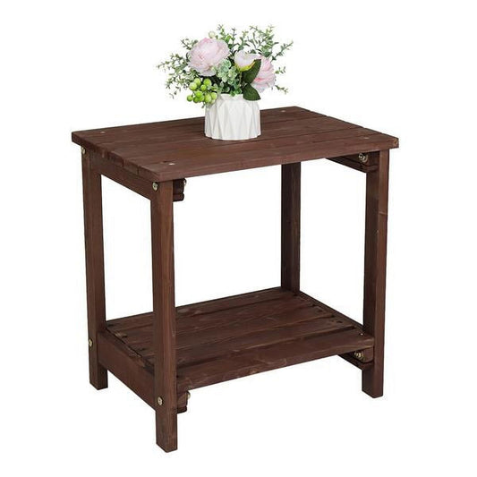 Wood Side Table Light Brown