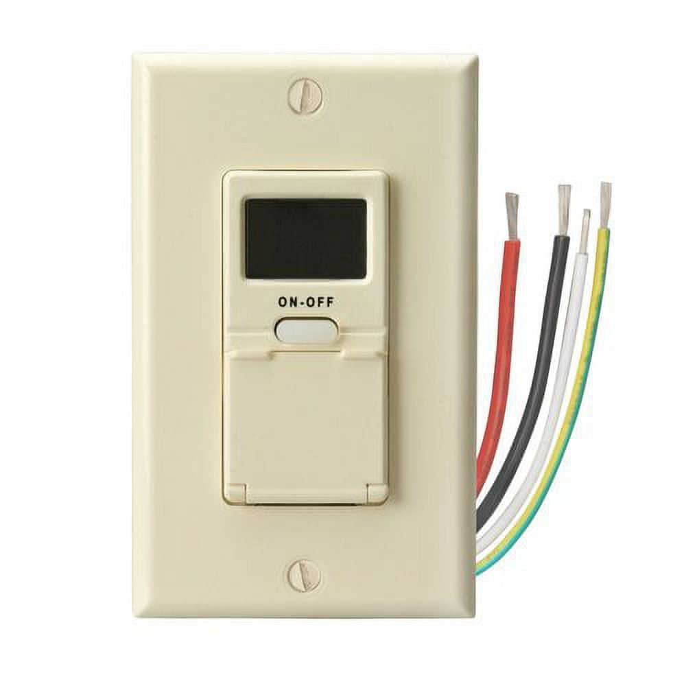 Woods 59028 Light Almond In-Wall Digital 7-Day Programmable Timer