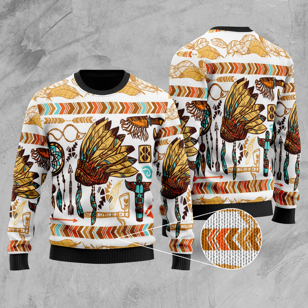 Yellow Head Chief Native Sweater