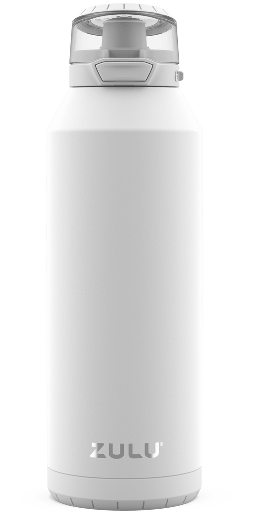 Zulu Swift 40oz Stainless Steel Water Bottle, White