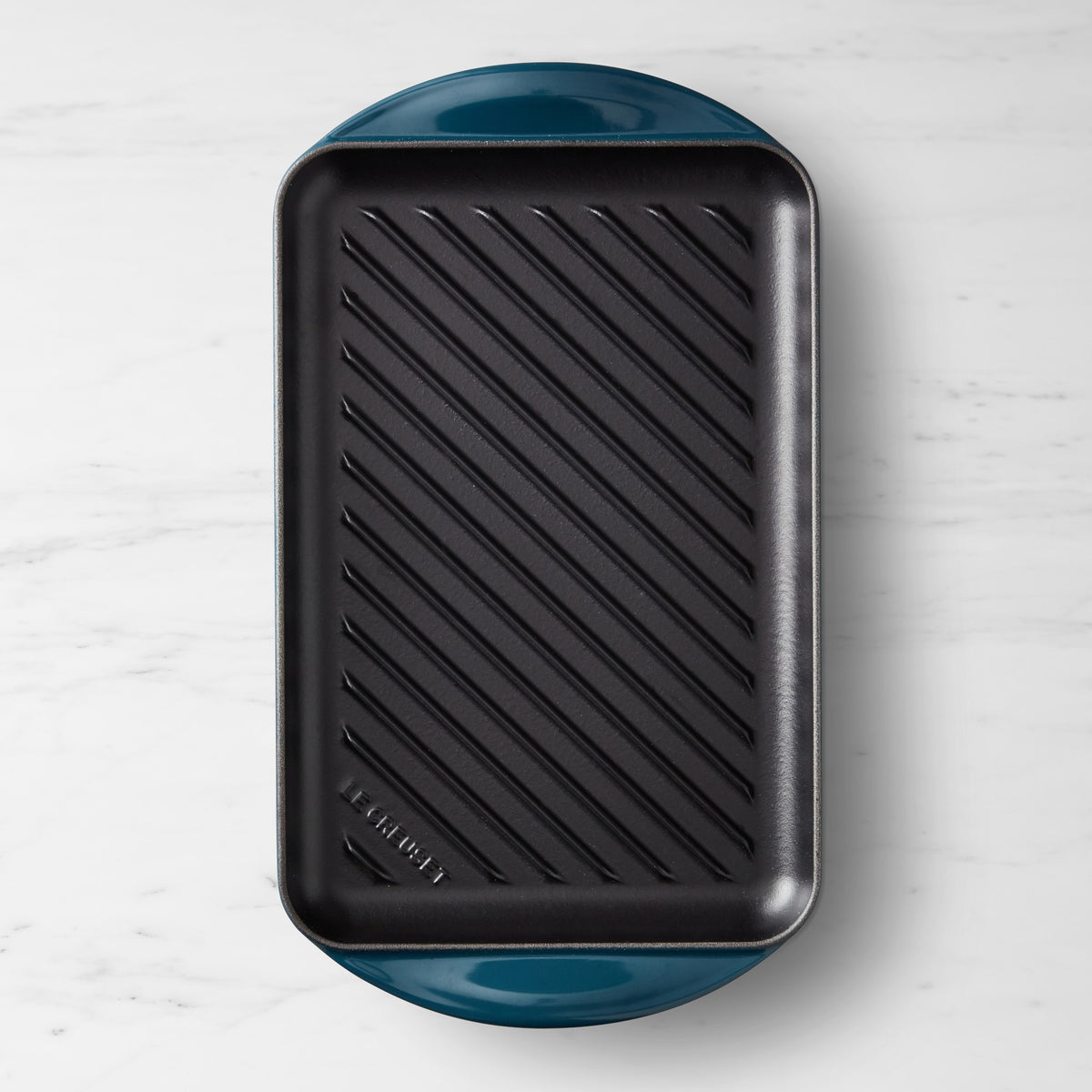Le Creuset Enameled Cast Iron Skinny Grill,Agave,