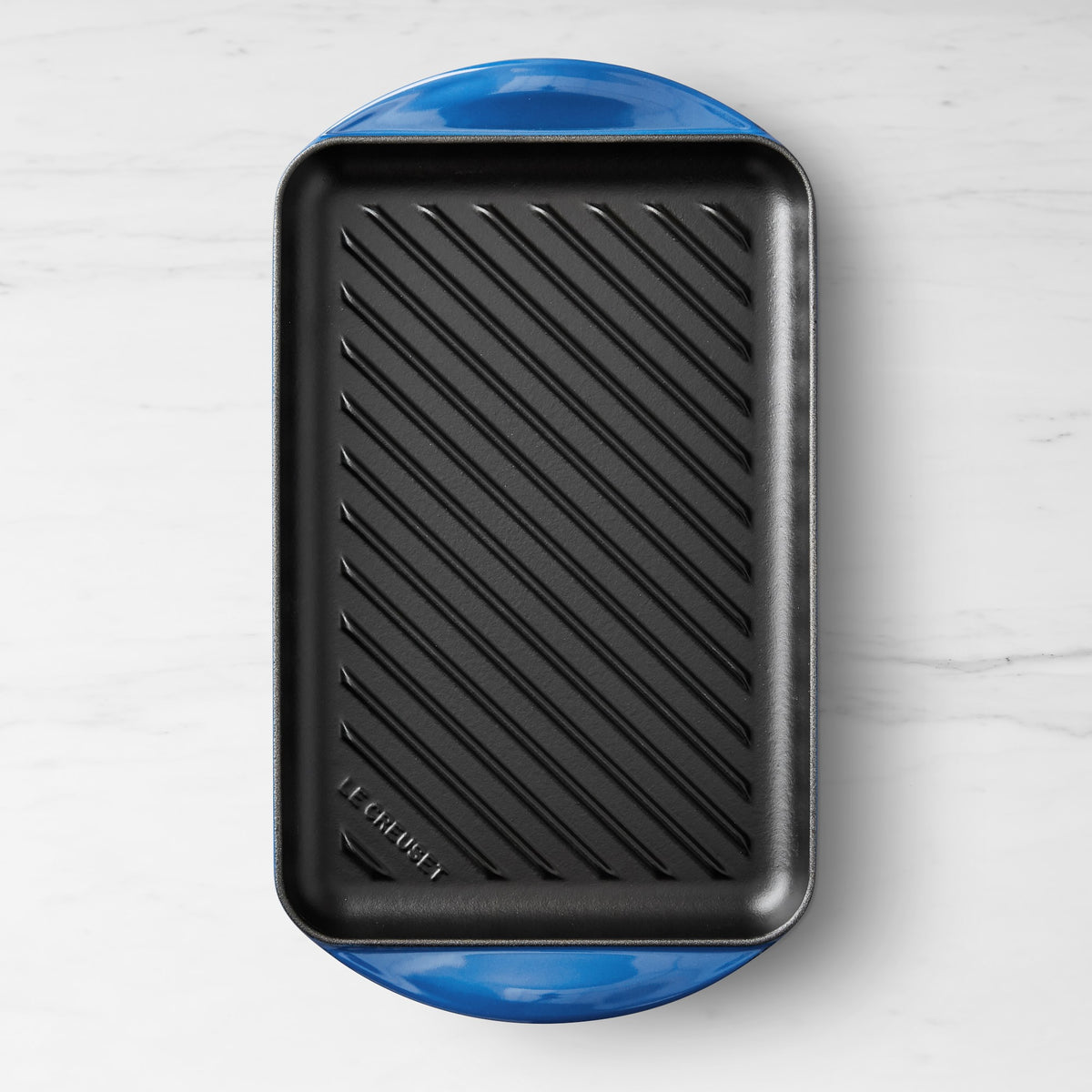 Le Creuset Enameled Cast Iron Skinny Grill,Lapis,