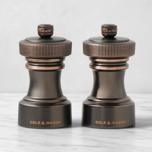 Cole & Mason Hoxton Bronze Salt & Pepper Mills, 4",WSNOADS,Salt & Pepper Mills