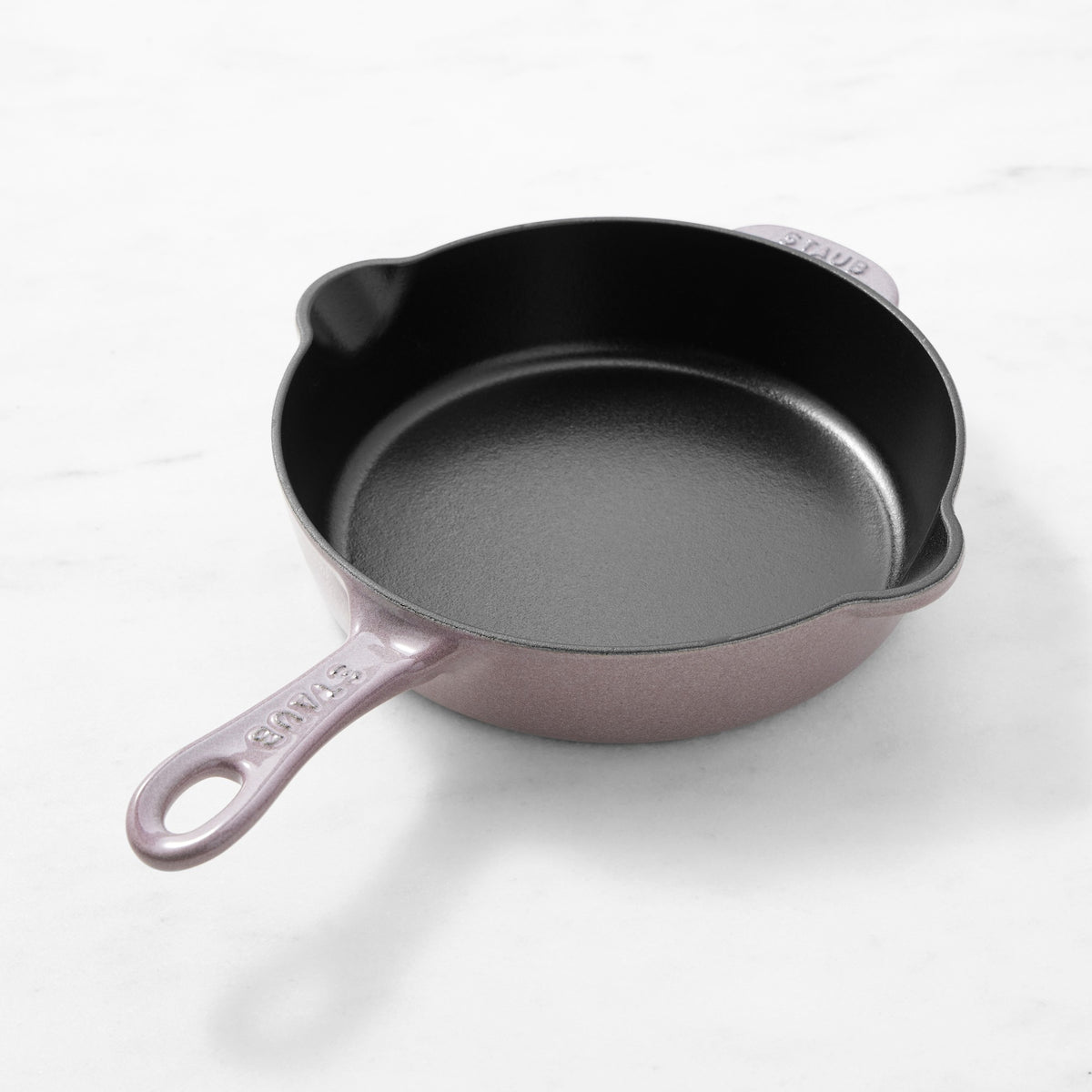 Staub Enameled Cast Iron Traditional Deep Skillet,Lilac,8.5"