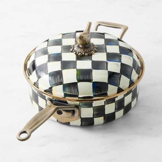 MacKenzie-Childs Sauté Pan, Courtly Check, 3-Qt.,,WSNOADS