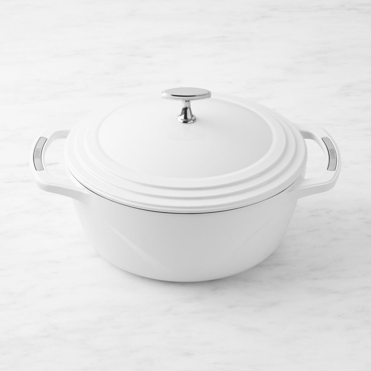 Lodge USA Enameled Cast Iron Dutch Oven,Cloud Nine White,6-Qt.
