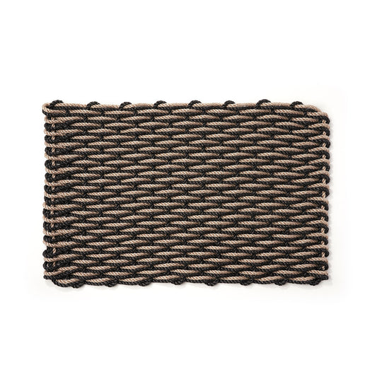 The Rope Co. Doormat,Sand & Charcoal,Sand & Charcoal Doormat\, Small\, 18" X 30"