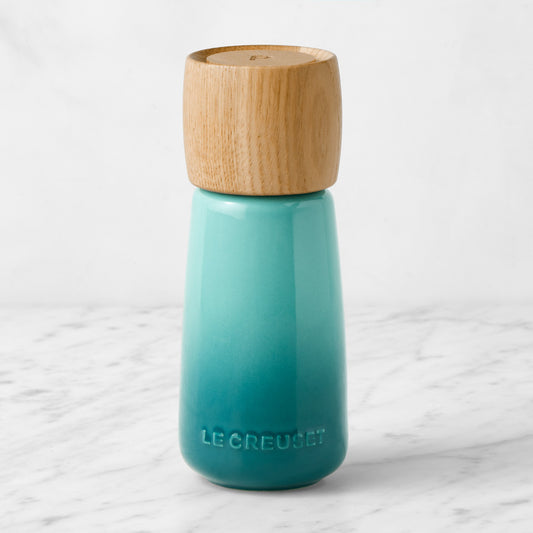 Le Creuset Alpine Salt and Pepper Mills, 7",Bleu Riviera,Mill\, 7"\, Riviera