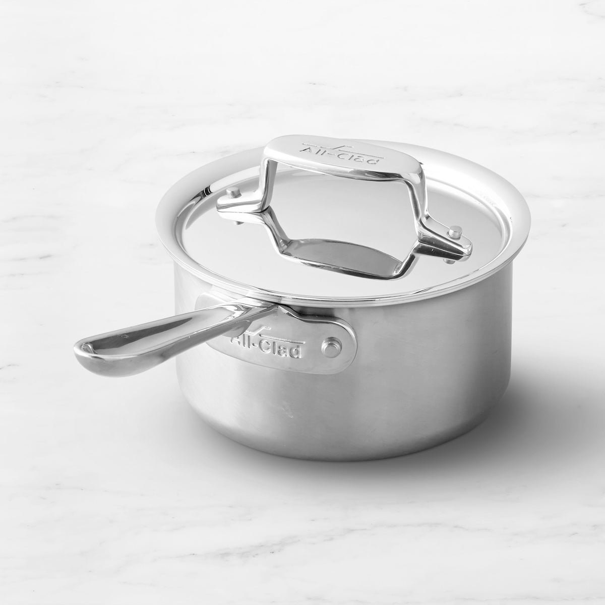 All-Clad D5 Brushed Stainless-Steel Saucepans,D5 Brushed Stainless-Steel Saucepan\, 1.5-Qt.,