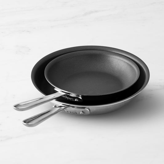 All-Clad D5 Stainless-Steel Pro Nonstick Fry Pan, Set of 2,,