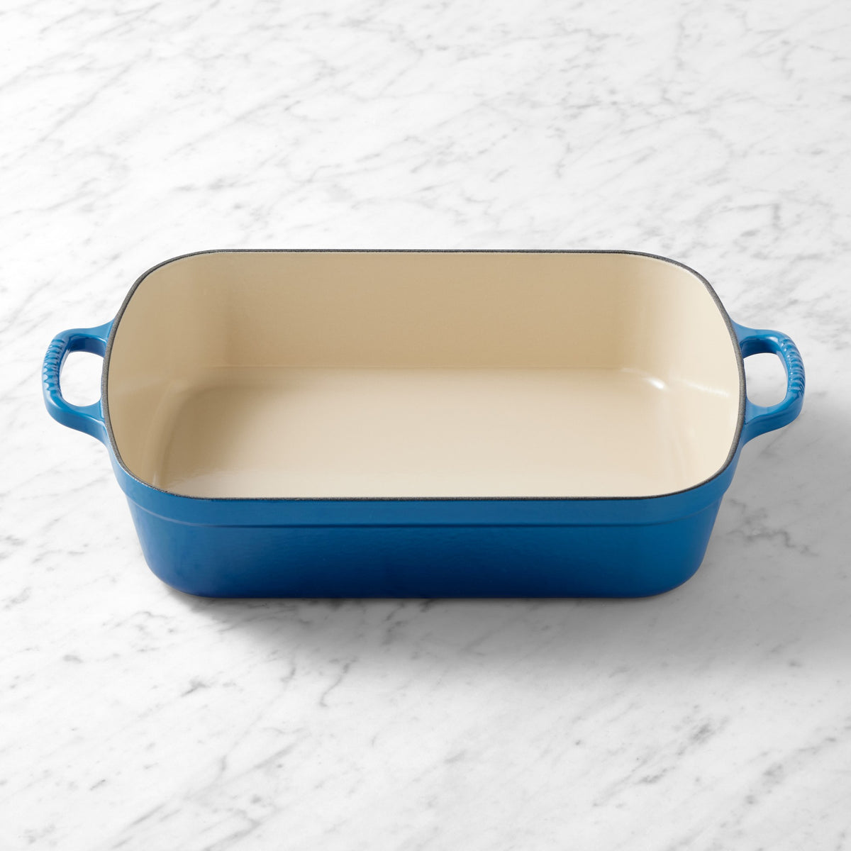 Le Creuset Signature Enameled Cast Iron Rectangular Roasting Pan, 5.25-Qt.,Marseille,