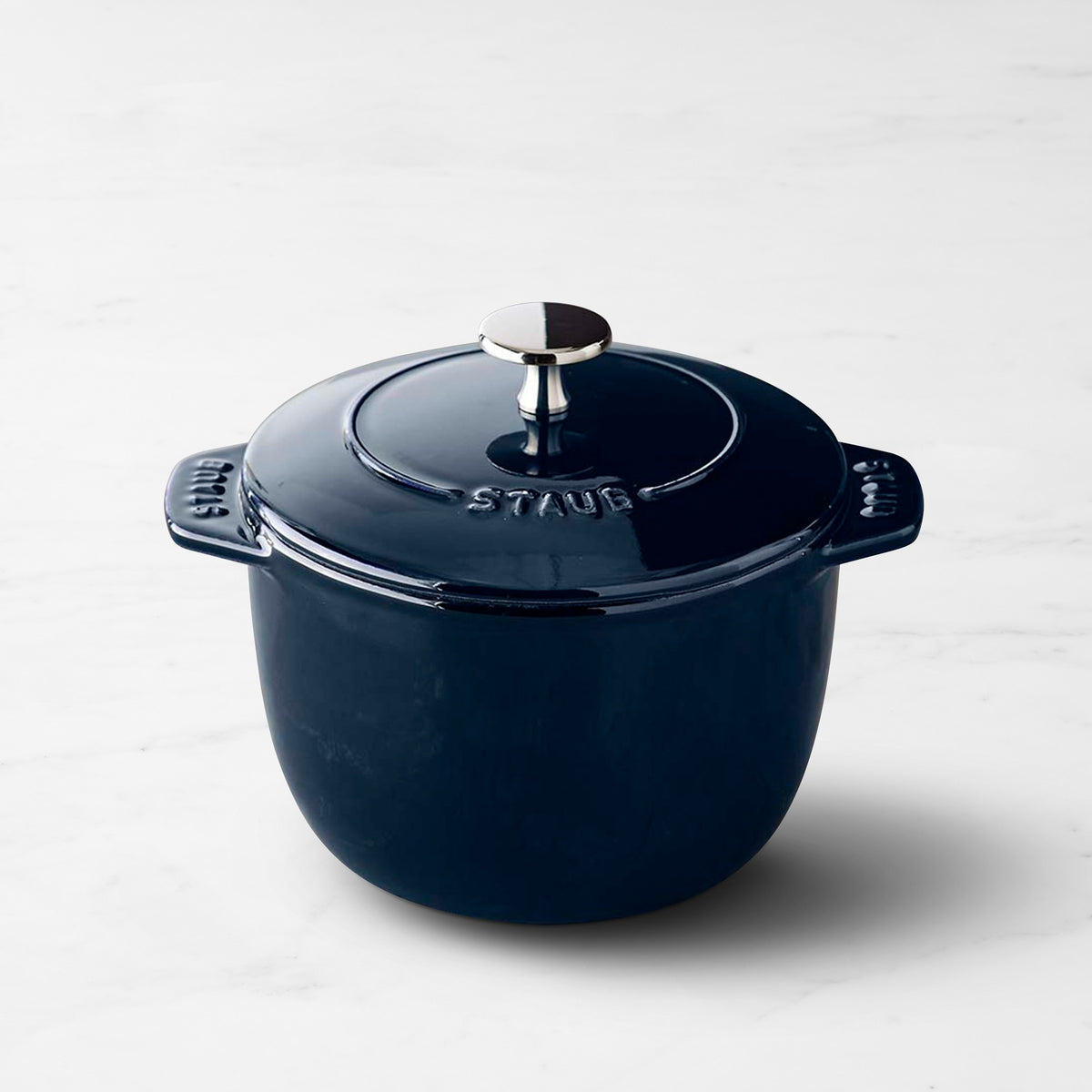 Staub Enameled Cast Iron Petite French Oven, 1.5-Qt.,Sapphire,