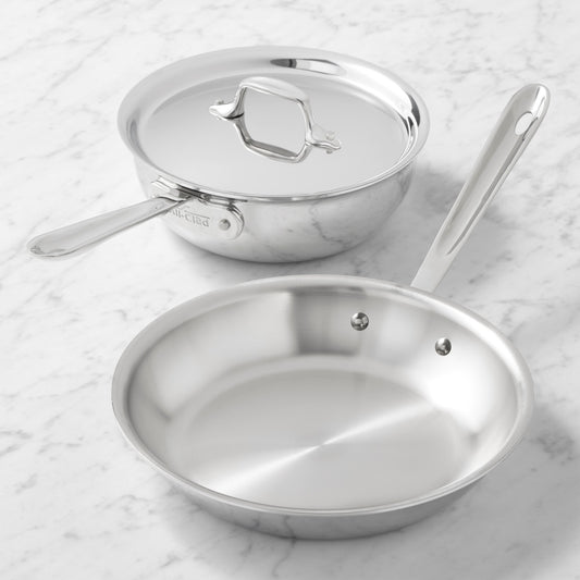 All-Clad D3 Tri-Ply Stainless-Steel Chefs Choice 3-Piece Set,,WSNOADS