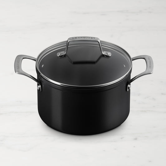 Le Creuset Essential Ceramic Nonstick Stockpot with Glass Lid,,