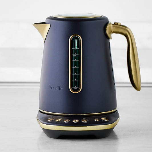 Breville Smart Kettle Luxe Brass Collection,Damson Blue and Brass,