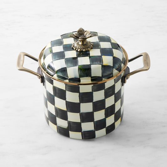 MacKenzie-Childs Stockpot, Courtly Check, 7-Qt.,,WSNOADS