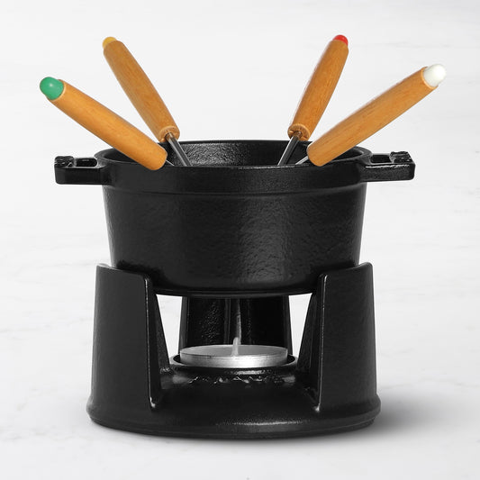 Staub Mini Chocolate Fondue Set, 1/4-Qt.,,