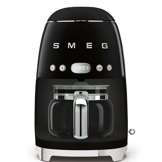 SMEG Drip Coffee Maker, 10-cup,Black,