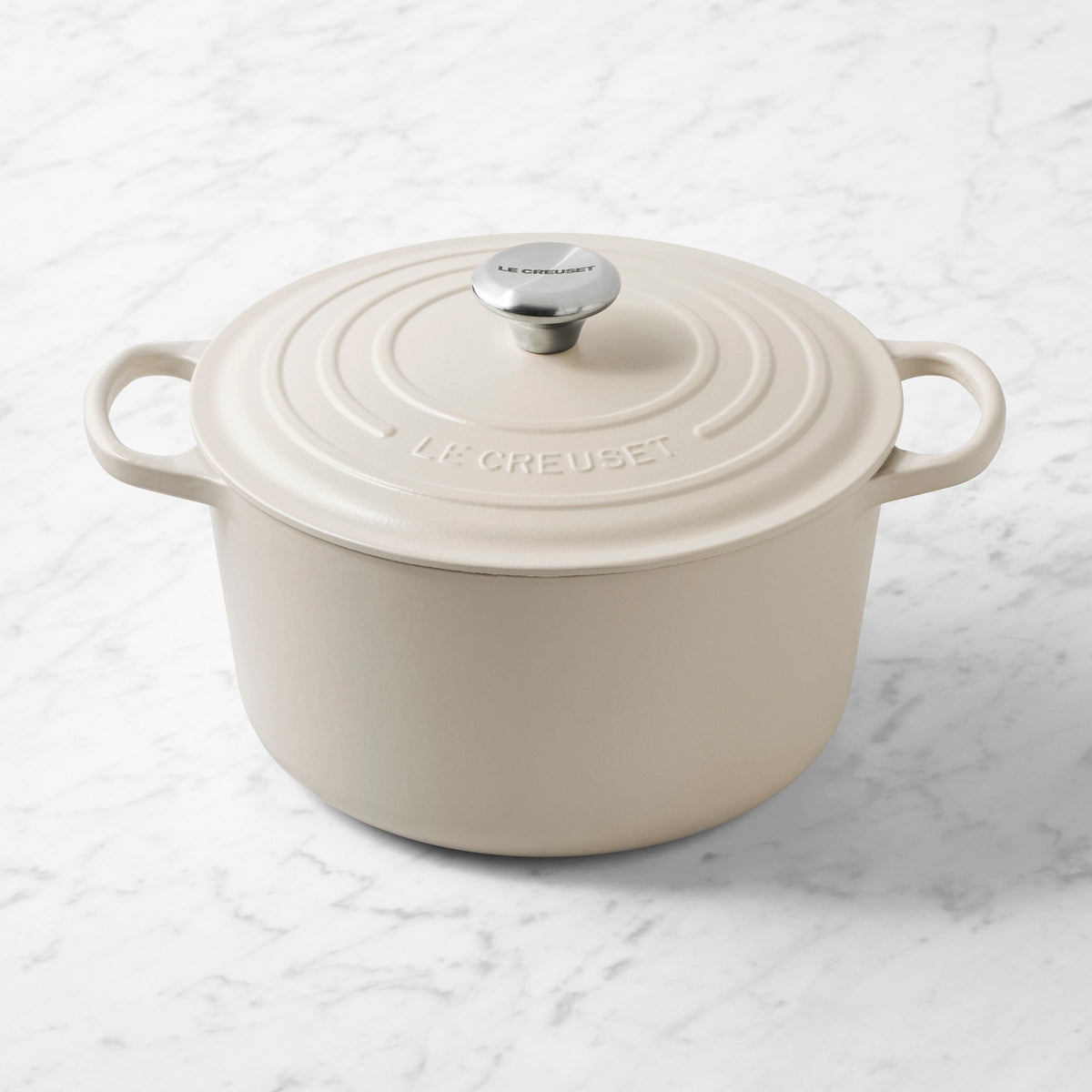 Le Creuset Signature Enameled Cast Iron Deep Round Oven, 6.5-Qt.,Brioche,
