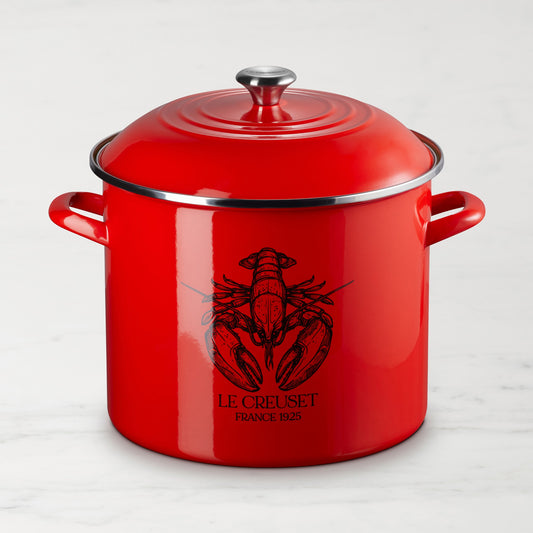 Le Creuset Enameled-Steel Lobster Stockpot, 20-Qt.,,