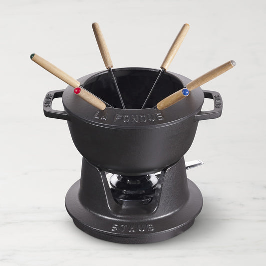 Staub Enameled Cast Iron Fondue Pot, 1.75 Qt.,,WSNOADS