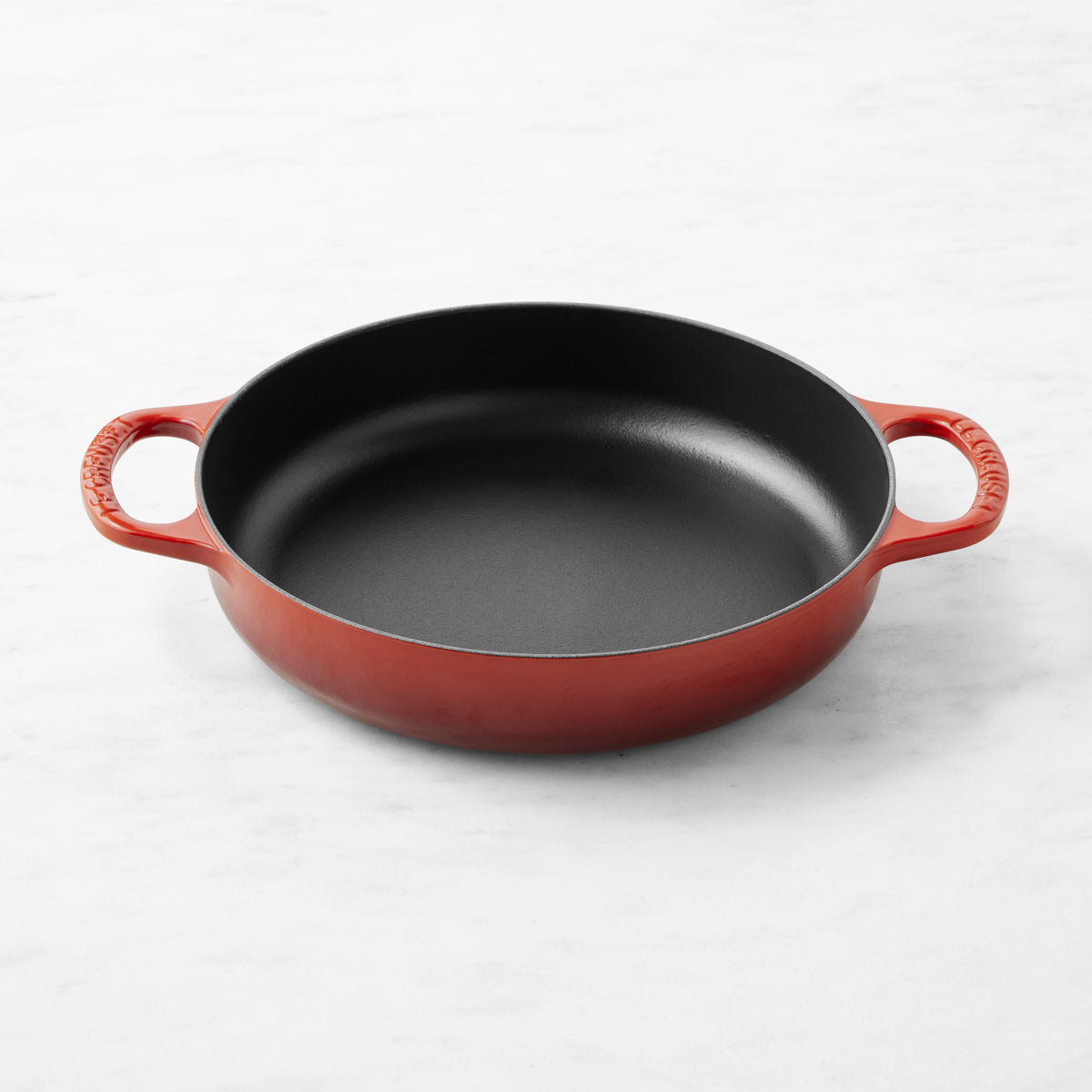 Le Creuset Enameled Cast Iron Everyday Braiser Pan, 3-Qt.,Cerise Red,