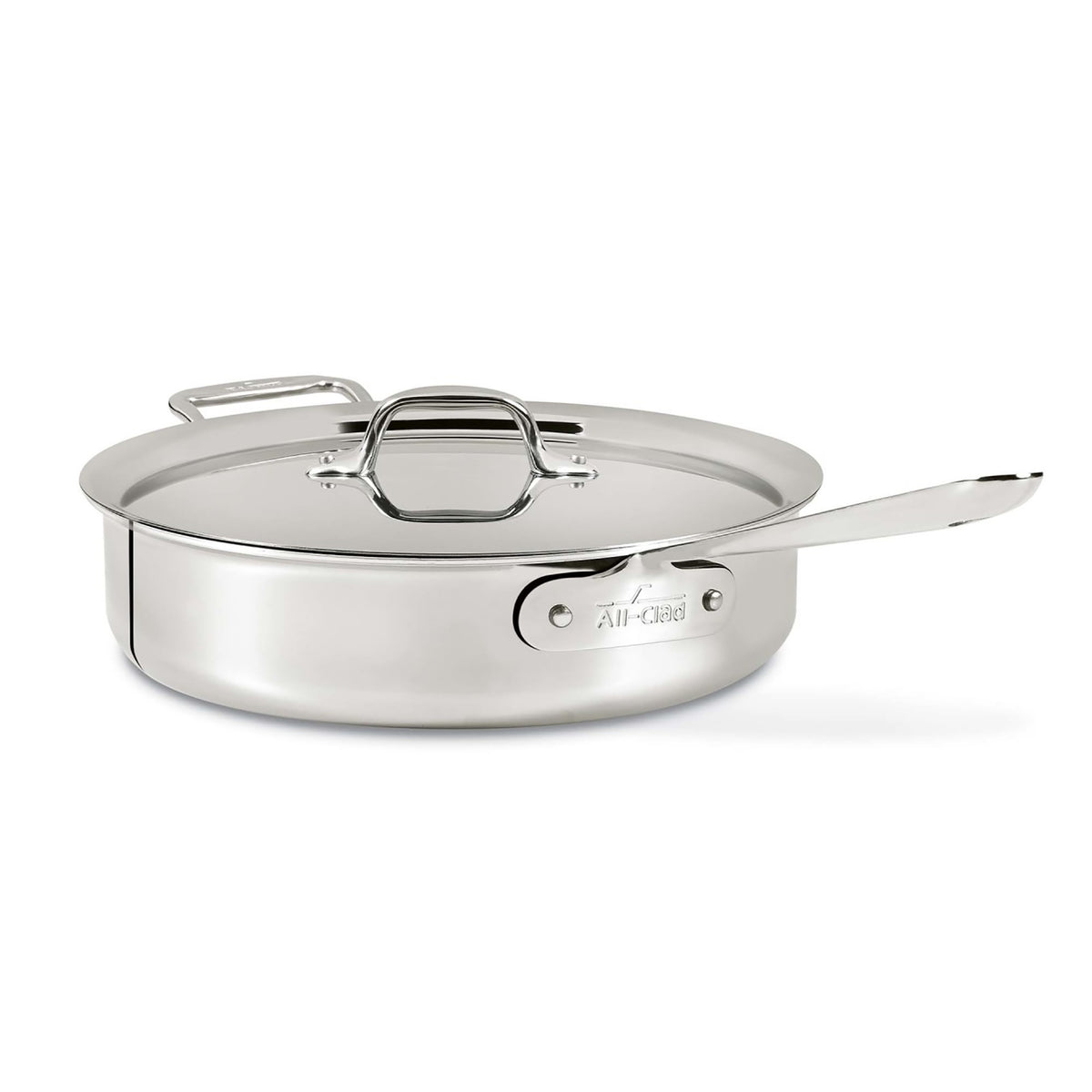 All-Clad D3 Tri-Ply Stainless-Steel Sauté Pan,4-Qt.,