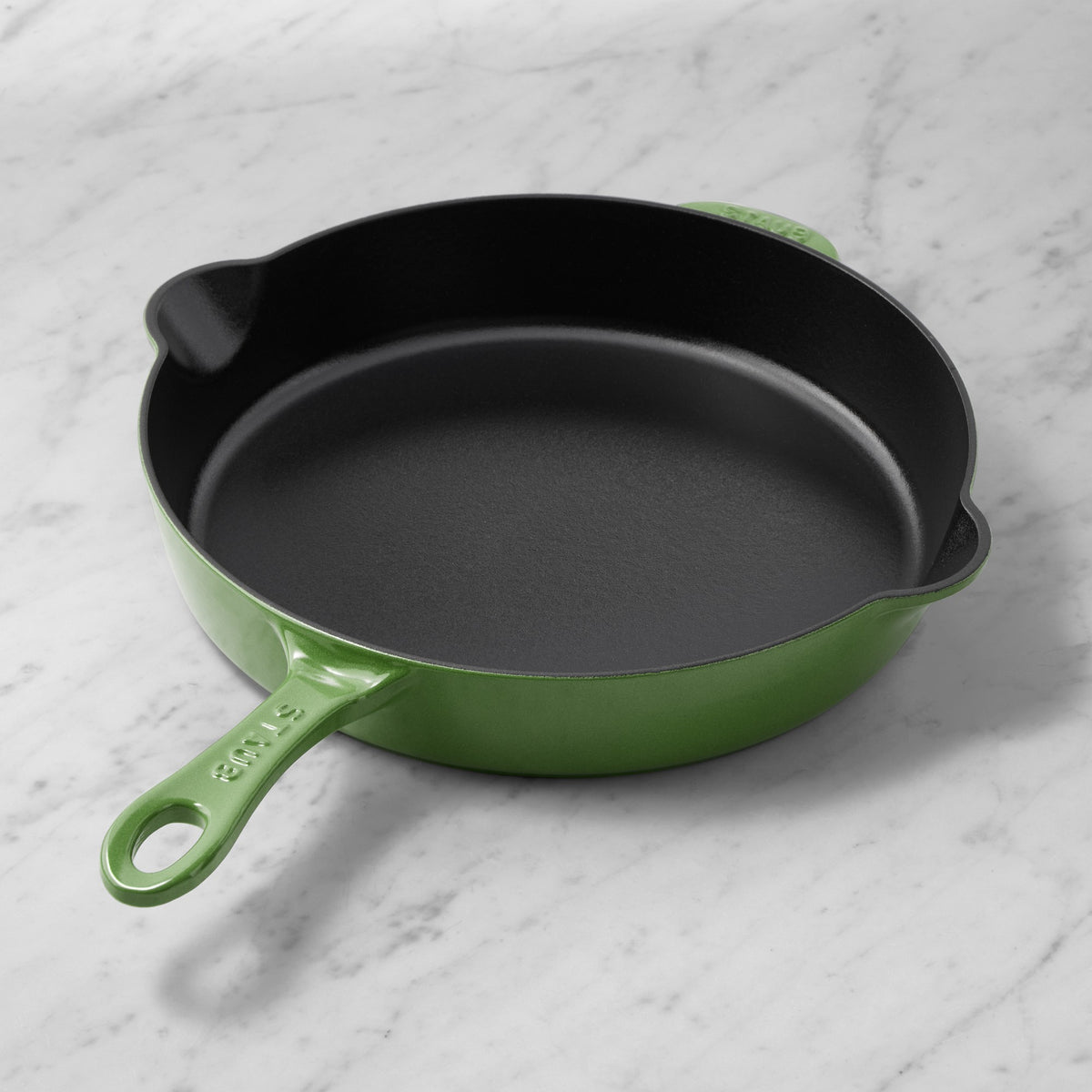 Staub Enameled Cast Iron Traditional Deep Skillet,Green,11"\, Pistachio