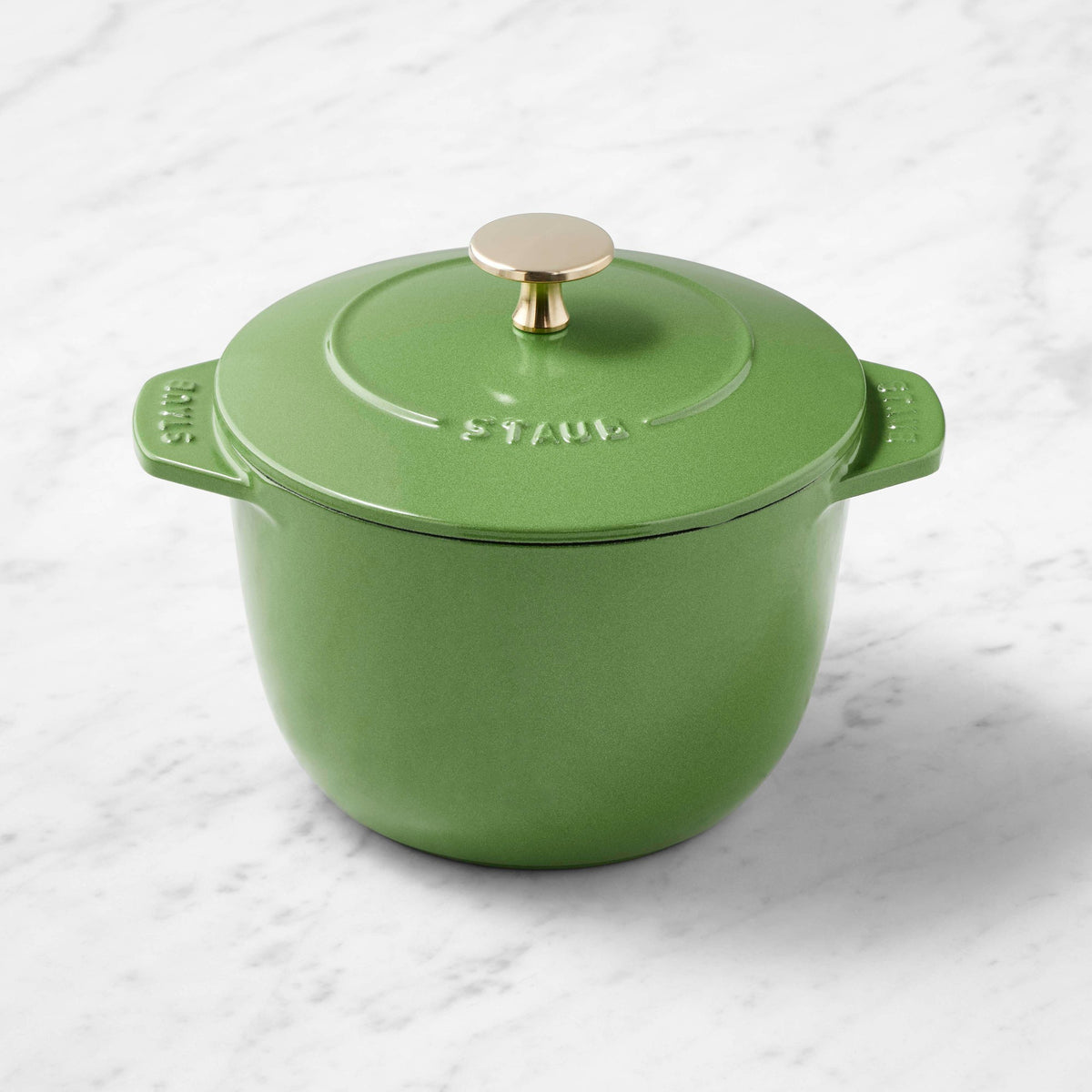 Staub Enameled Cast Iron Petite French Oven, 1.5-Qt.,Green,