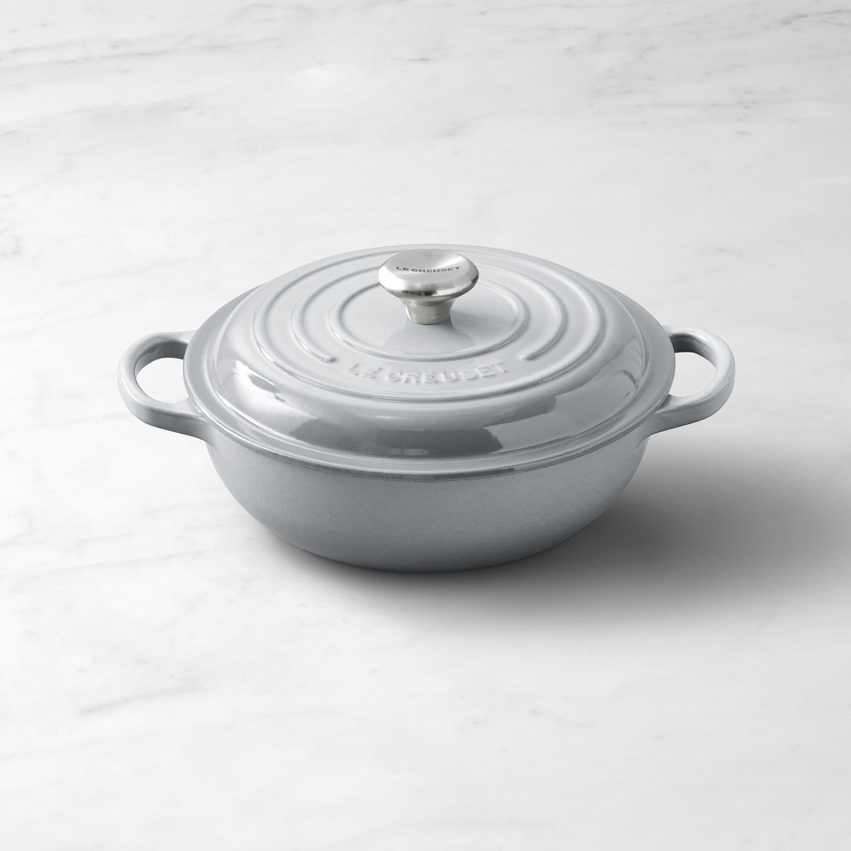 Le Creuset Signature Enameled Cast Iron French Oven, 2.5-Qt.,French Grey,
