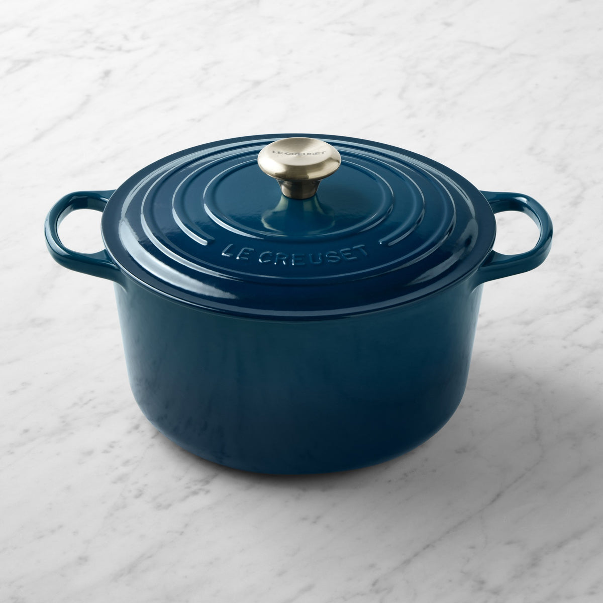 Le Creuset Signature Enameled Cast Iron Deep Round Oven, 6.5-Qt.,Agave,