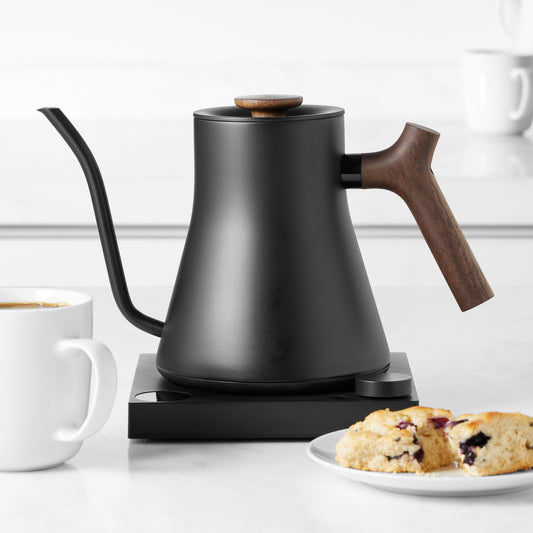 Fellow Stagg EKG Pro Electric Pour-Over Kettle,Black with Walnut Handle,