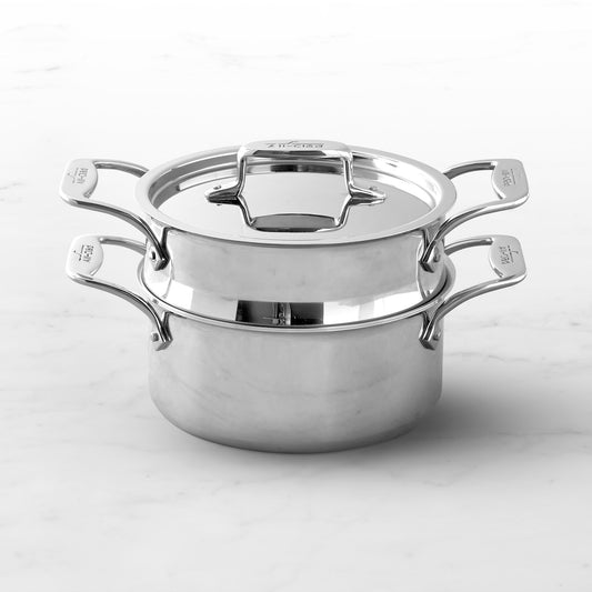 All-Clad D5 Stainless-Steel Steamer Multipot, 3-Qt.,,