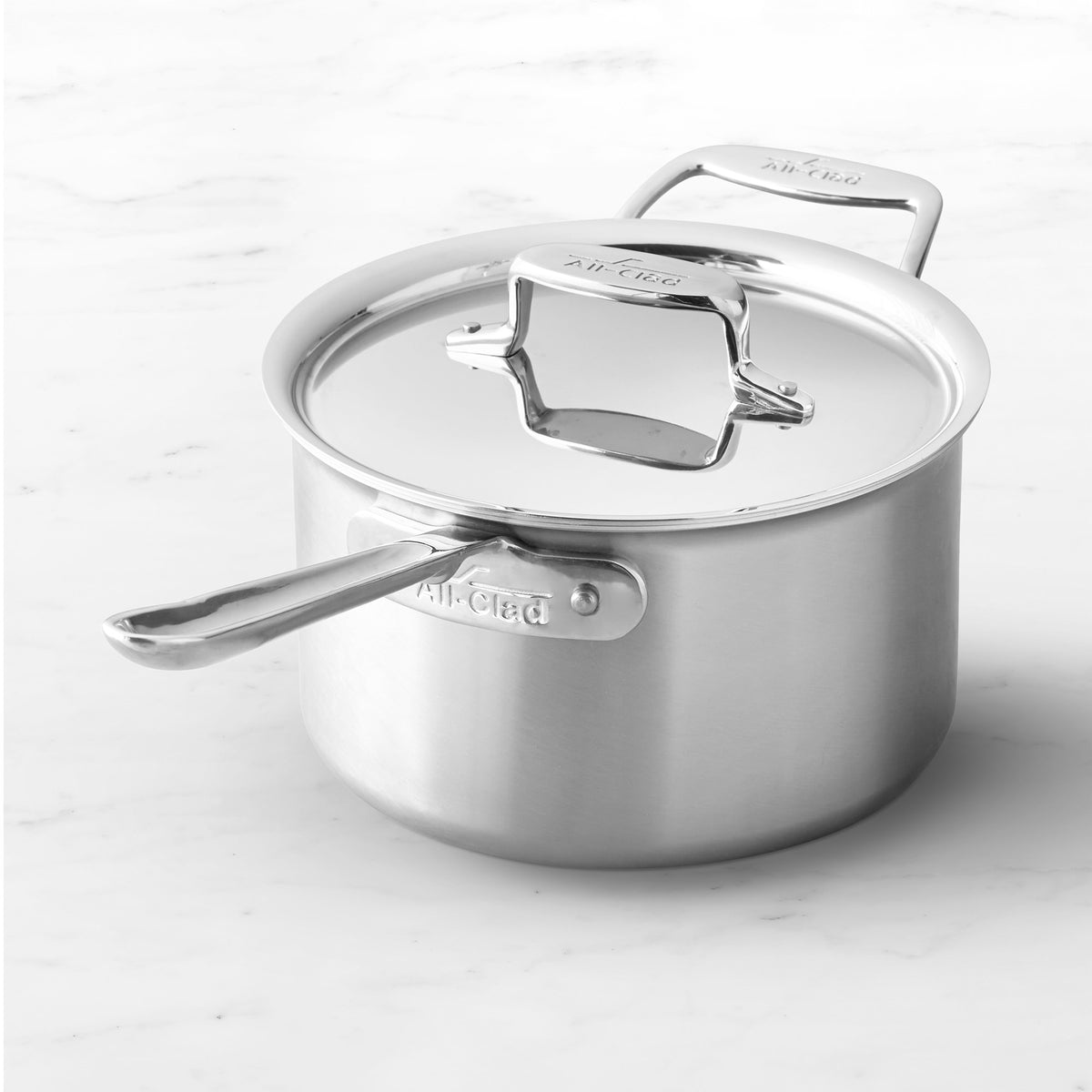 All-Clad D5 Brushed Stainless-Steel Saucepans,d5 Brushed Stainless-Steel Saucepan\, 4-Qt.,